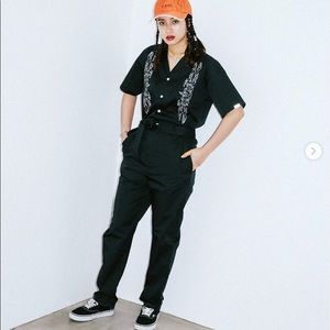 X-girl flame jumpsuit